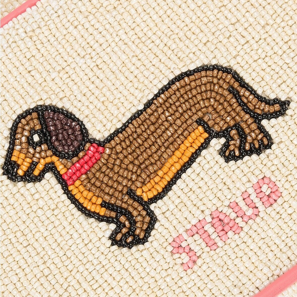 STAUD BEADED TOMMY BAG VIRAL DOG DAYS HOT DOG - Picture 2 of 13